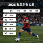 미국 피파랭킹 15위 월드컵 일정 미국 축구 국가대표팀 2026 월드컵 D조 경기 일정과 피파랭킹