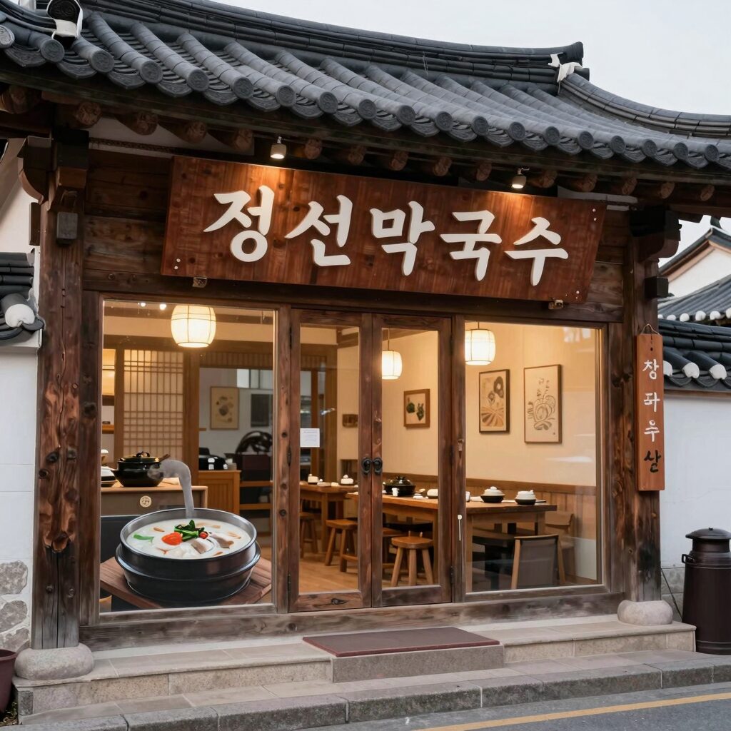 원주 생활의 달인 은둔식달 막국수 맛집 정선막국수 외관