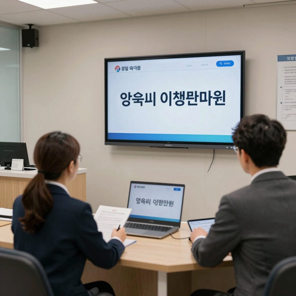 양육비 이행관리원 상담 창구 모습