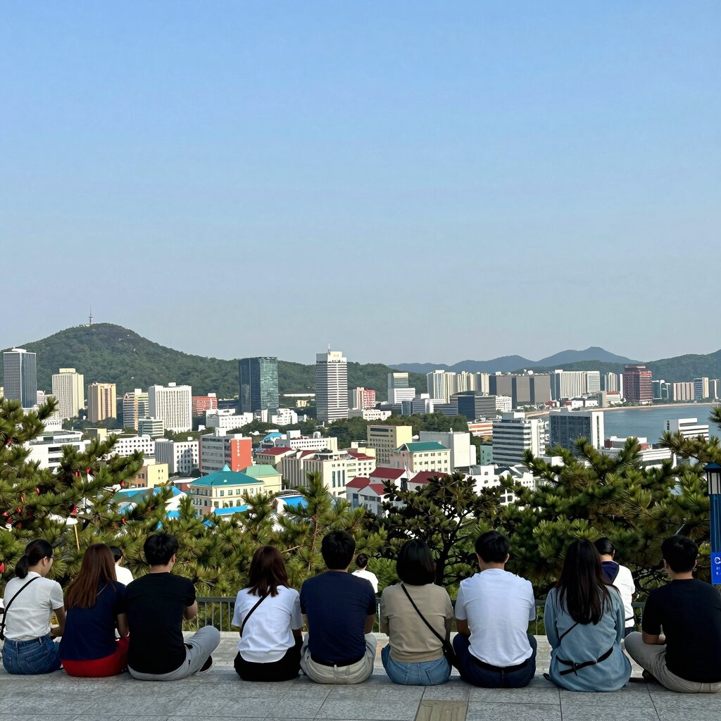 여수 슈가브리움 인피니티풀 전경