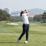2026년 KPMG 위민스 PGA 챔피언십 1라운드에서 9언더파를 기록한 윤이나 프로의 모습