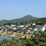 하동 비바체리조트 스위트더블룸에서 바라본 하동호와 지리산 풍경