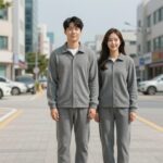 9월 하객룩 실패 없이 준비하는 법 9월 하객룩으로 추천하는 브렌우드 코지 코듀로이 셋업 그레이 컬러 착용 사진