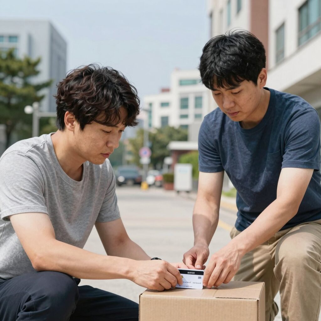 땅벌에 쏘였을때 신용카드로 벌침 긁어내는 응급처치 방법
