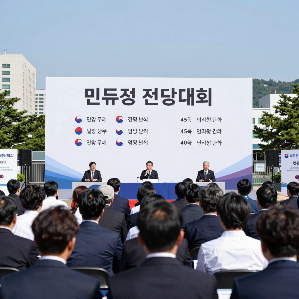 민주당 전당대회 일정 안내 이미지