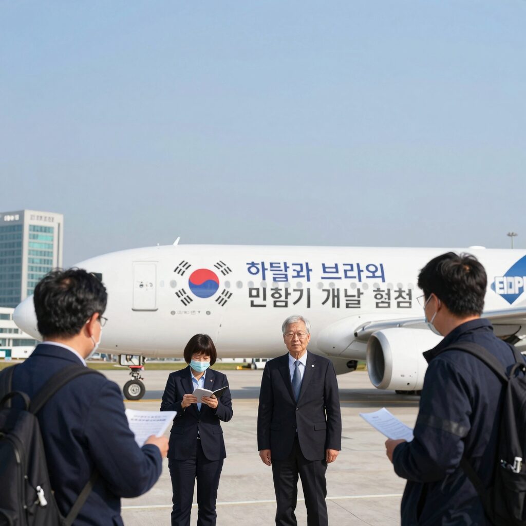 한국과 브라질의 민항기 개발 협력 이미지