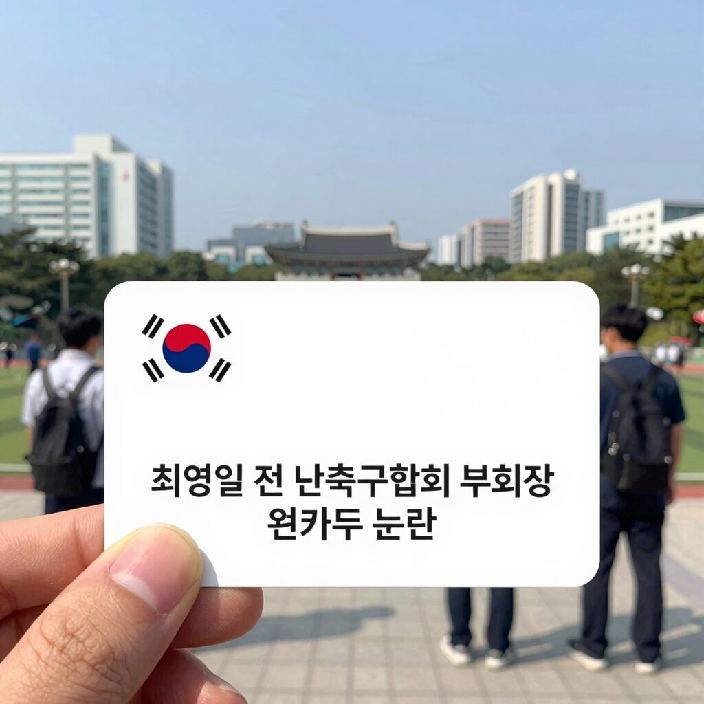 최영일 전 대한축구협회 부회장 법인카드 논란 관련 이미지