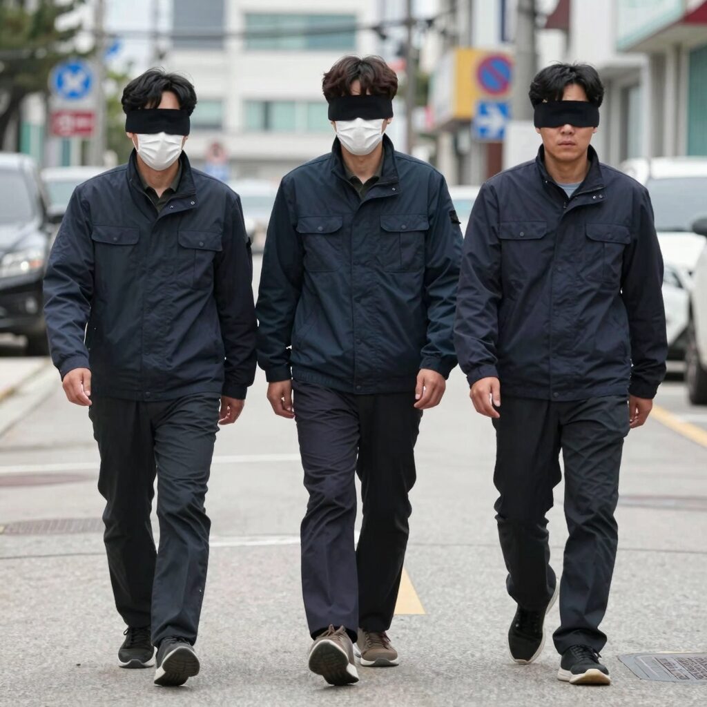 통영 살인사건 용의자 CCTV 영상 속 독특한 걸음걸이와 복면 차림