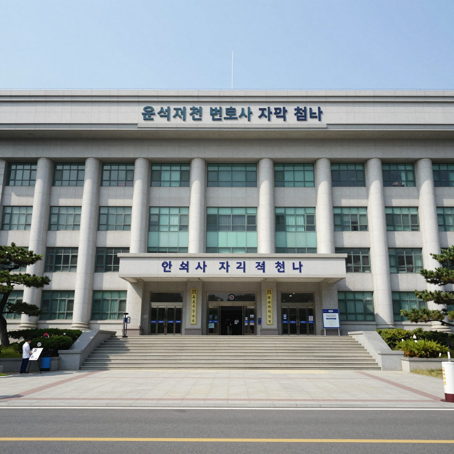 윤석열 전 대통령 변호사 자격 취소 결정과 관련된 법원 건물 외관 사진
