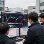 코스피 코스닥 서킷브레이커 발동 당시 차트와 증권가 화면