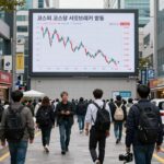 코스피 코스닥 서킷브레이커 발동 당시 급락장 상황을 보여주는 차트 이미지