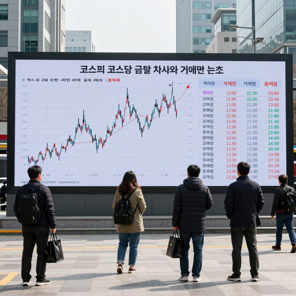 코스피 코스닥 급락 당일 차트와 거래량 분석