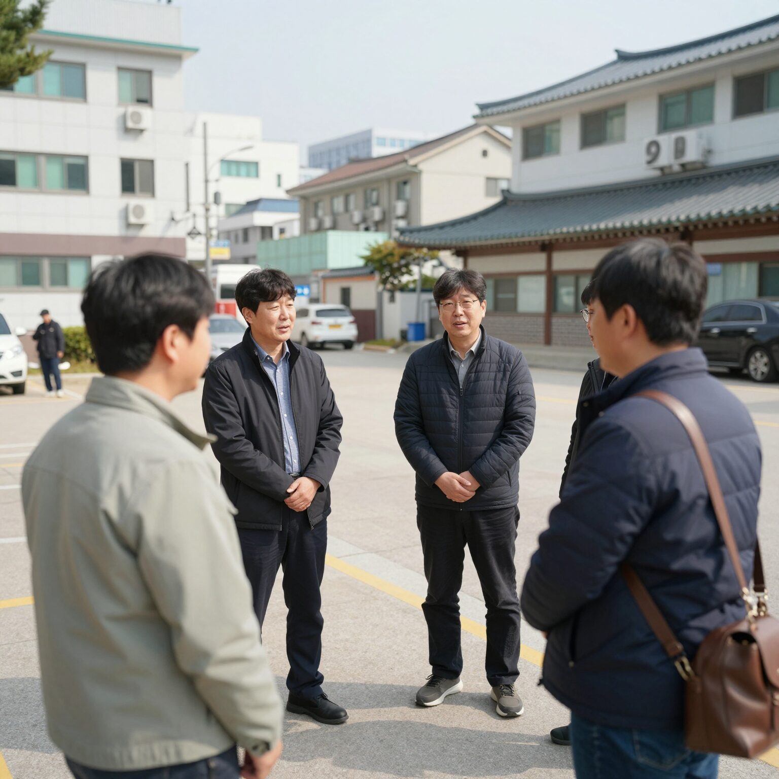 최영중 시의원이 지역 현장에서 주민과 대화하는 모습