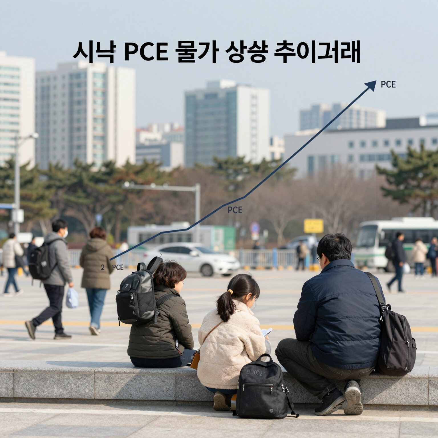 미국 PCE 물가 상승 추이 그래프: 2024년 1월부터 2026년 6월까지의 근원 PCE와 전체 PCE 상승률을 나타낸 선 그래프