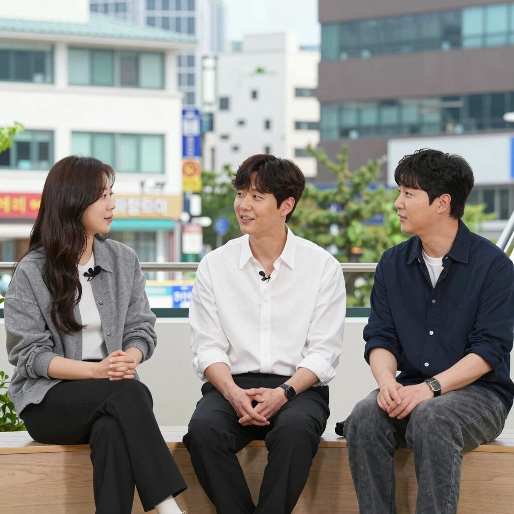 나솔사계 출연자들이 라방에서 이야기하고 있는 모습
