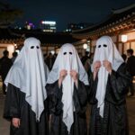 2026 합천 고스트파크 마스커레이드 일정 합천 고스트파크 마스커레이드 밤 풍경과 가면을 쓴 고스트