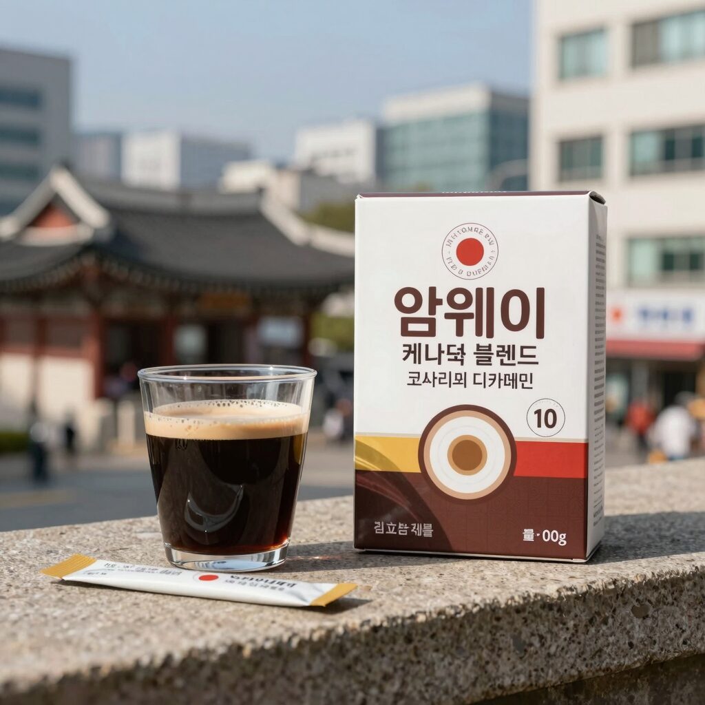 암웨이 액상커피 케냐 블렌드와 코스타리카 디카페인 제품