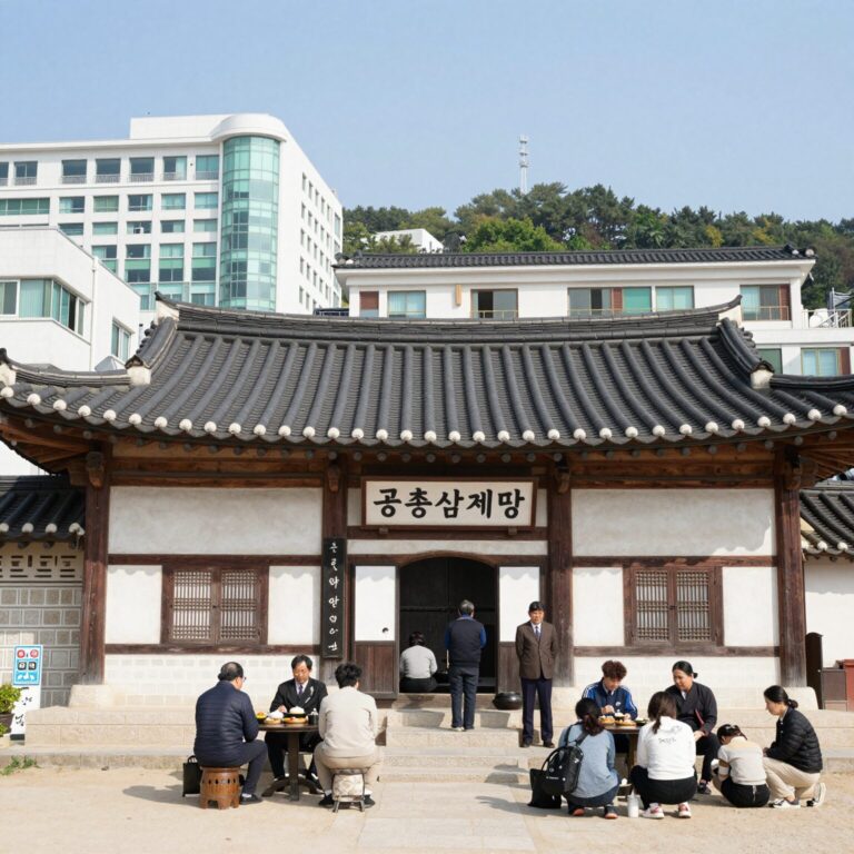 부산 중앙동 궁중삼계탕과 대궁삼계탕 외관과 삼계탕 사진 비교