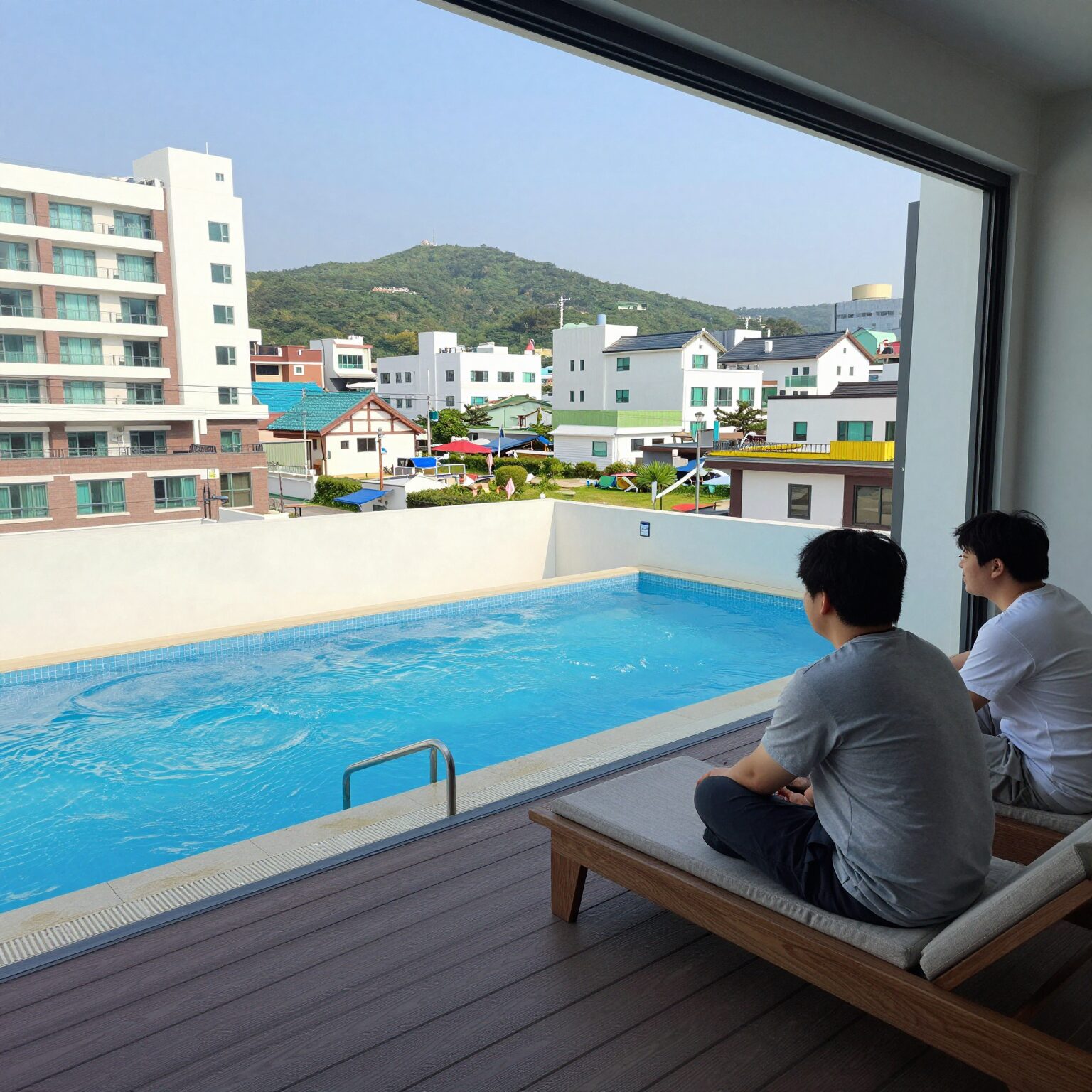 부산 기장 독채 펜션 스테이 화양연화 프라이빗 수영장과 감성 인테리어