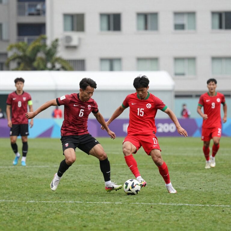 2026 월드컵 16강 캐나다 vs 모로코 경기 장면 중원에서 볼을 다투는 선수들