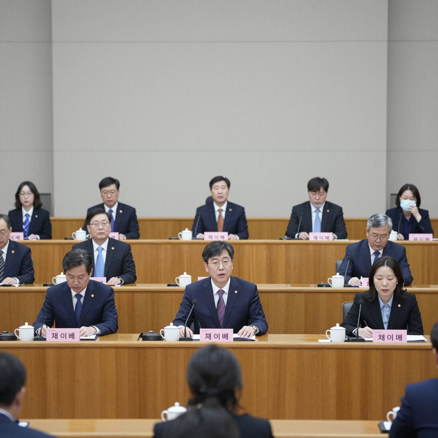 채이배 의원의 공식 프로필 사진으로 국회 본회의장에서 발언 중인 모습