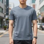 남자냉장고티셔츠 땀흡수 빅사이즈 여름 쿨링 티셔츠 착용 모습