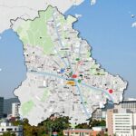 코트디부아르 지도 한눈에 이해하기 코트디부아르 주요 도시와 행정 구역이 표시된 지도