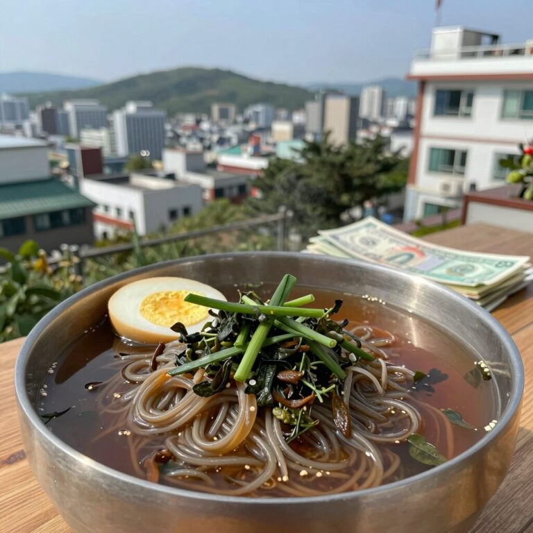 대구 칠곡 금진면옥 물비빔냉면과 허벌냉면 허벌냉면 육수