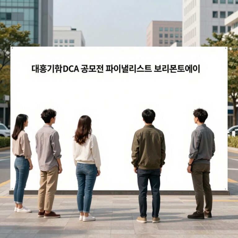 대홍기획 DCA 공모전 파이널리스트 브리프보드 예시 이미지