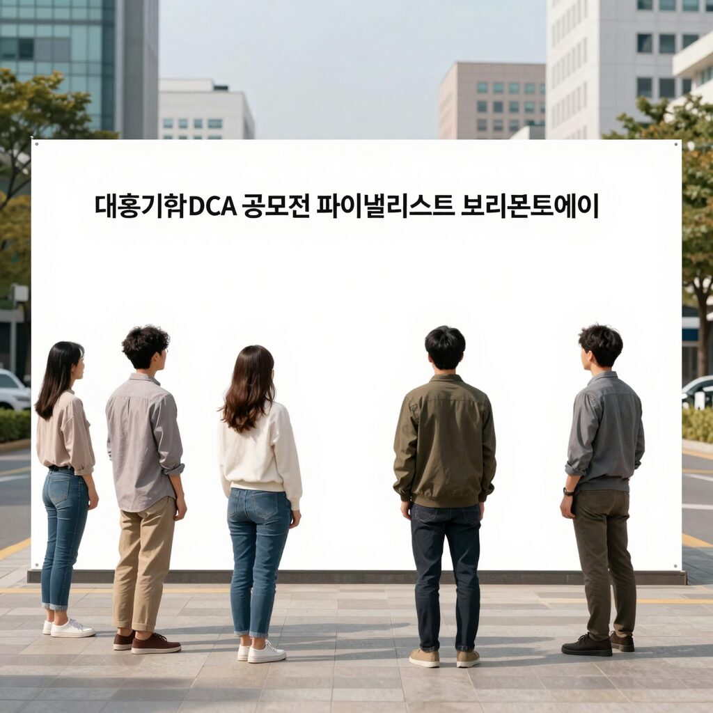 대홍기획 DCA 공모전 파이널리스트 브리프보드 예시 이미지