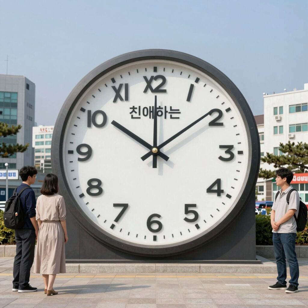 친애하는 X 결말의 복선이 담긴 시계 이미지