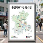 응급의료기관 접근성 지도 헬스맵 캡처