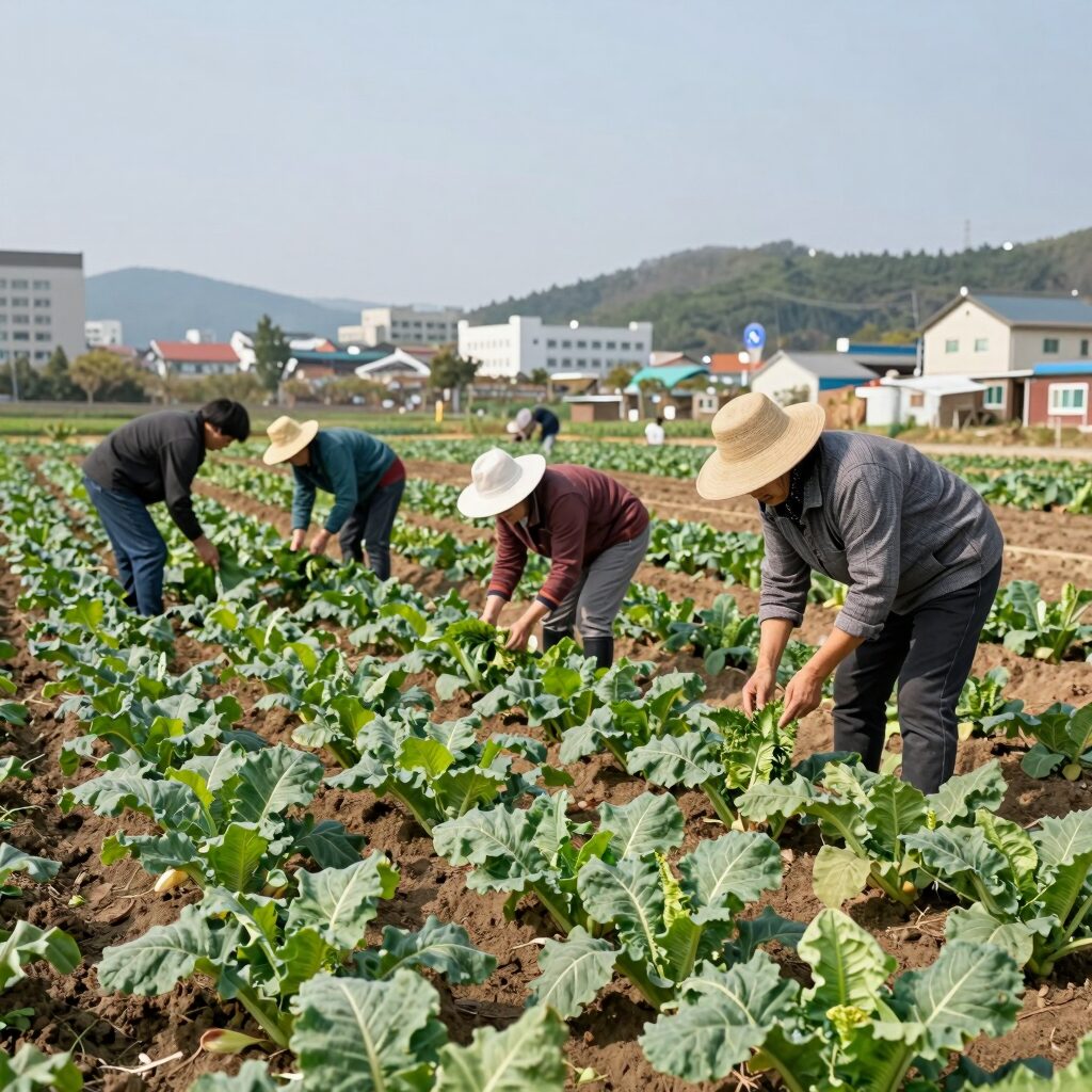 가을배추 심는시기 재배 모습