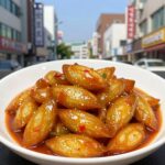꽈리고추 감자조림 완성 접시