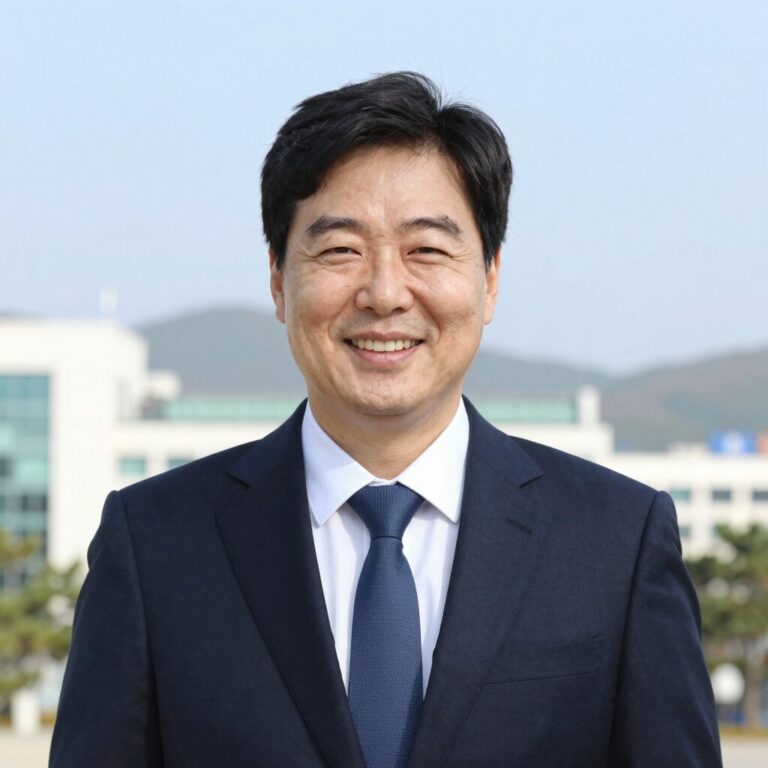 한지아 국회의원 공식 프로필 사진 정장 입고 미소 짓는 모습
