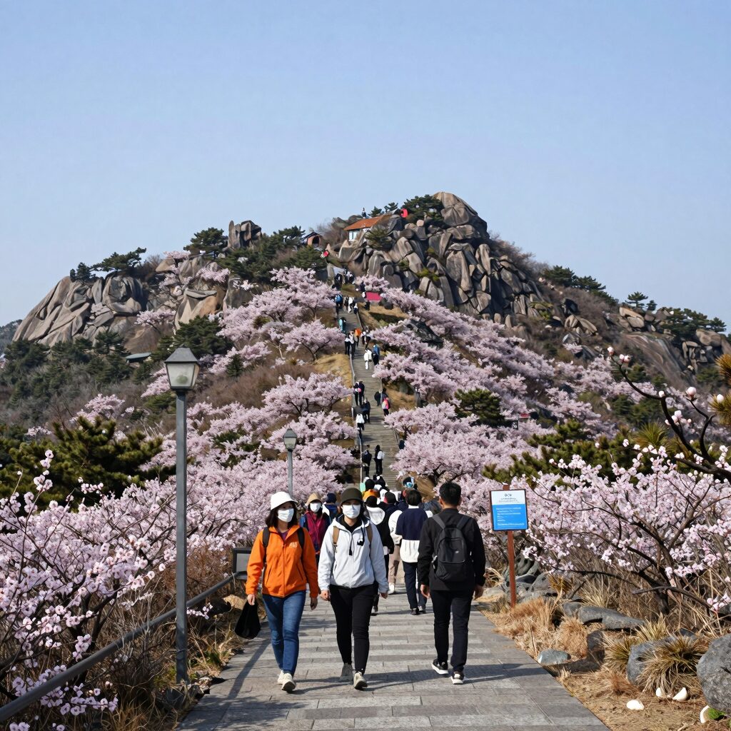 여름 제주도 한라산 윗세오름 철쭉 산행 풍경