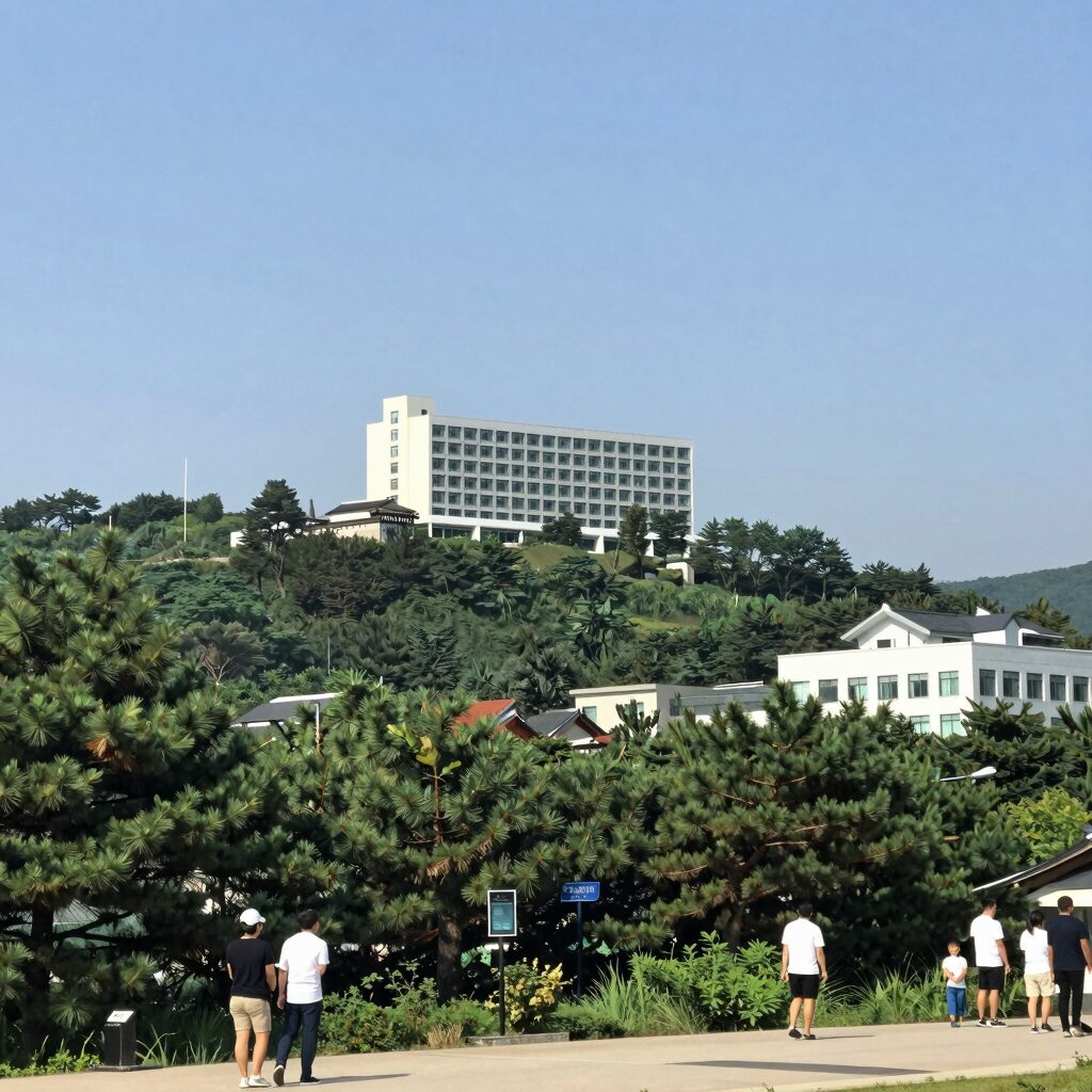 캐리비안베이 근처 호텔 더숨 포레스트 전경