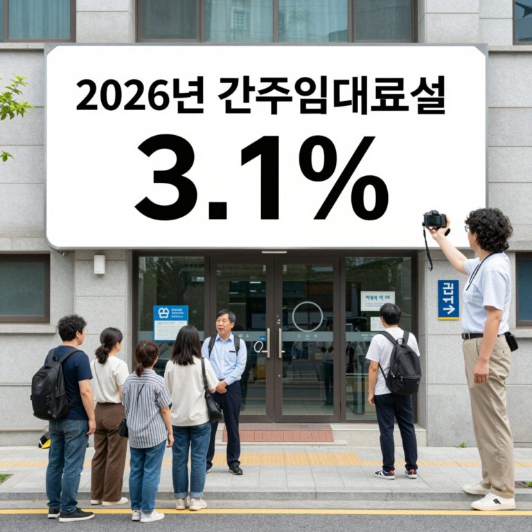 2026년 간주임대료율 3.1% 적용 안내 이미지