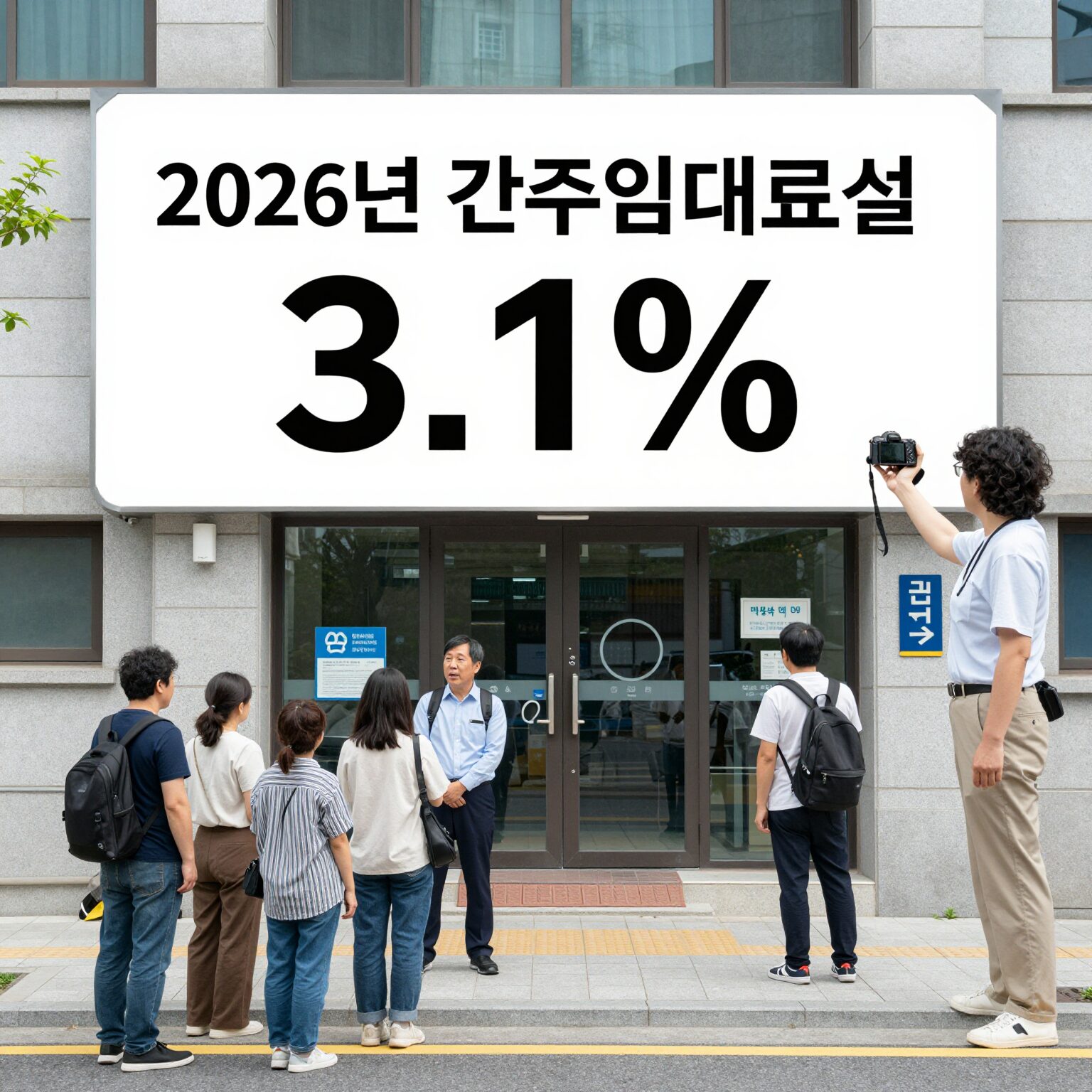 2026년 간주임대료율 3.1% 적용 안내 이미지