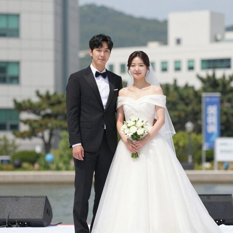아이유 이종석 결혼 발표 현장 사진
