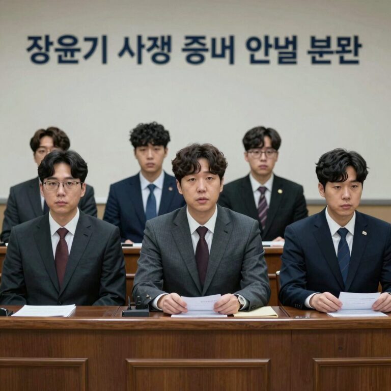 장윤기 사건 증거 인멸 논란 법정 이미지