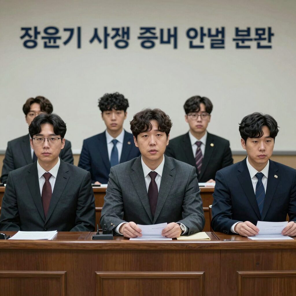 장윤기 사건 증거 인멸 논란 법정 이미지
