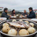 제주 논짓물식당 갈치조림 후기 제주 논짓물식당 갈치조림 대자, 두툼한 갈치와 무 감자