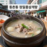 등촌동 삼계탕 맛집 정일품 삼계탕 30년 전통 후기 등촌동 정일품삼계탕 국물이 진한 삼계탕 사진