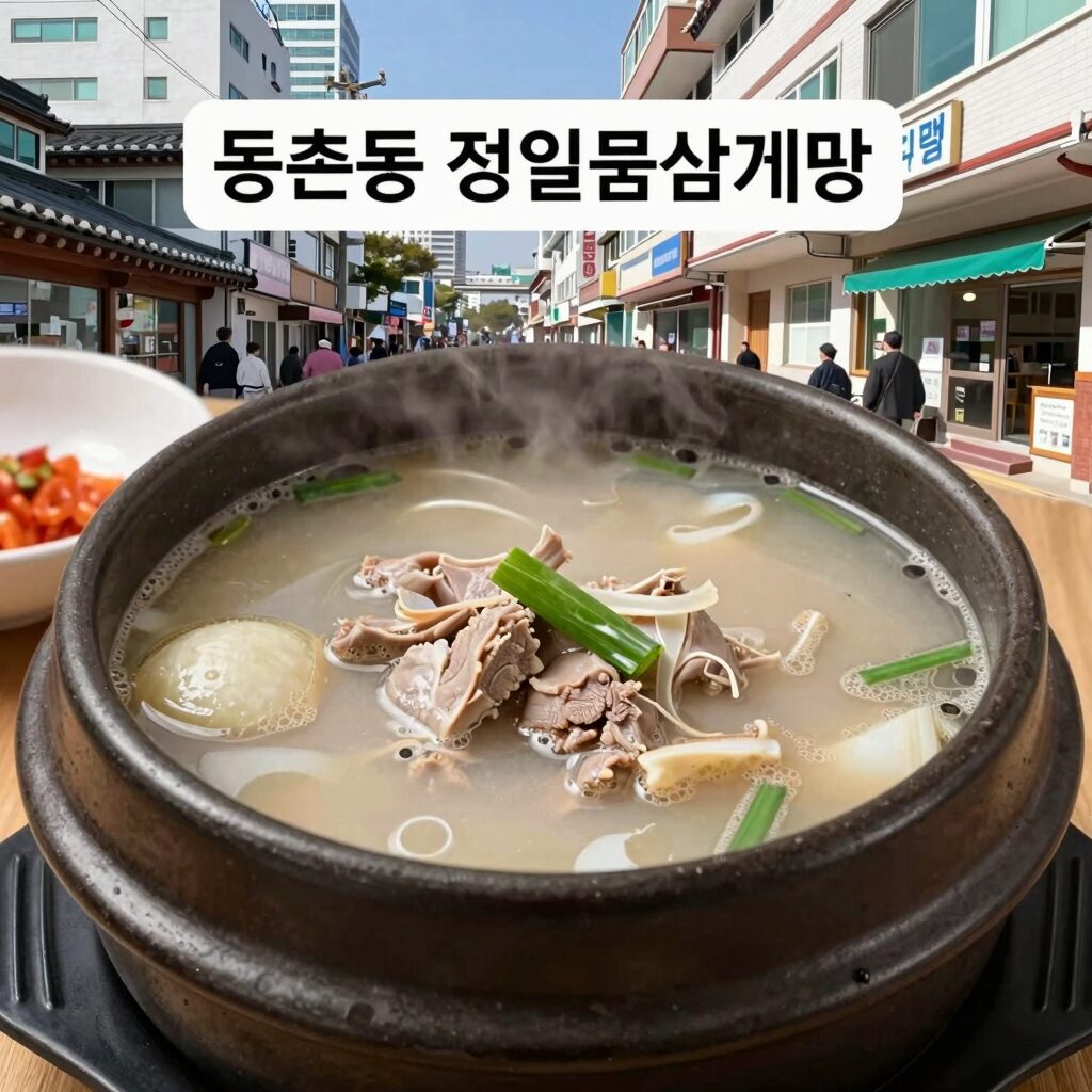 등촌동 정일품삼계탕 국물이 진한 삼계탕 사진
