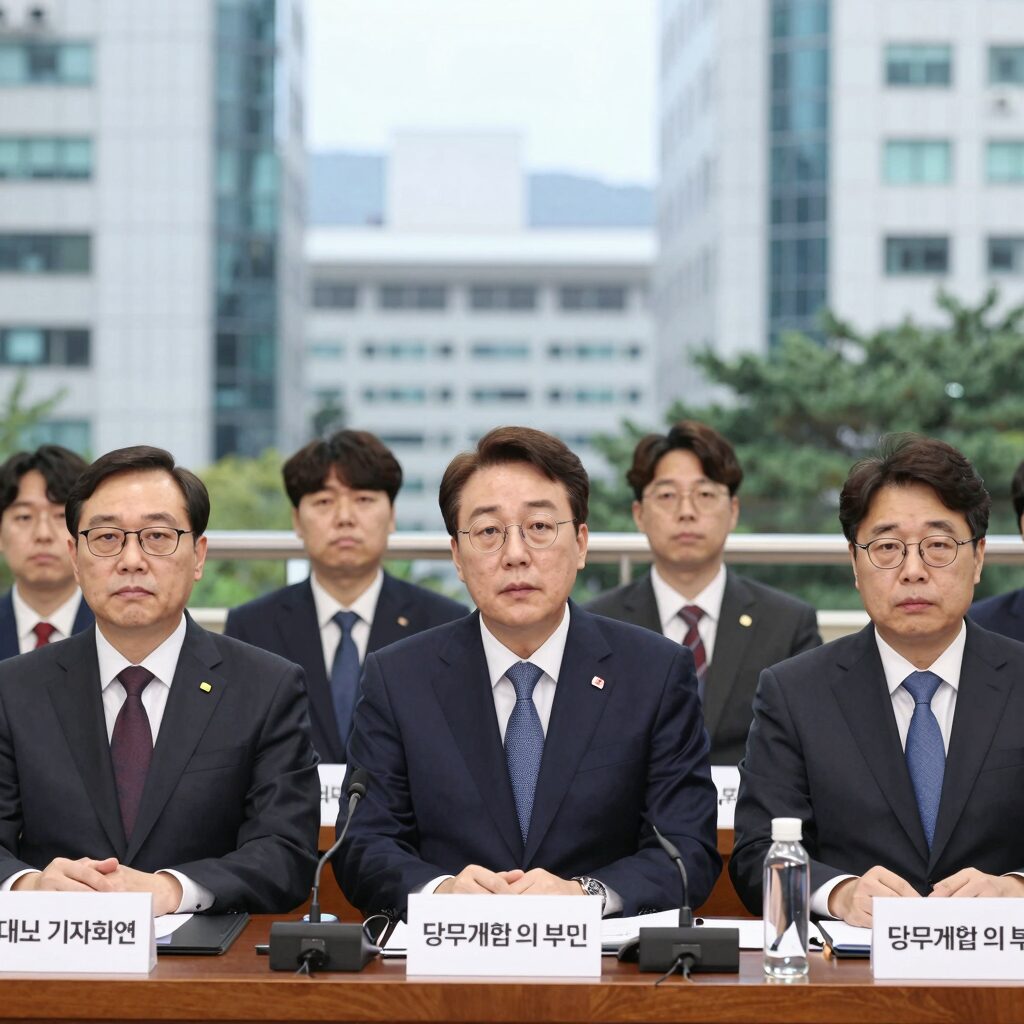 이재명 전 대표 기자회견 당무개입 의혹 부인