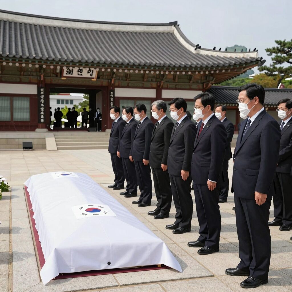 이태준열사의 위패와 헌화한 모습, 국립대전현충원 내 독립유공자 위패실