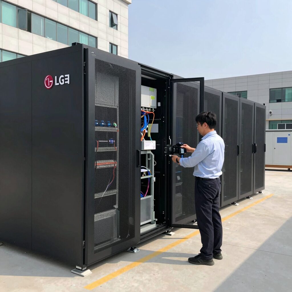 LG전자 AI 데이터센터 냉각 솔루션 CDU 장비가 설치된 모습