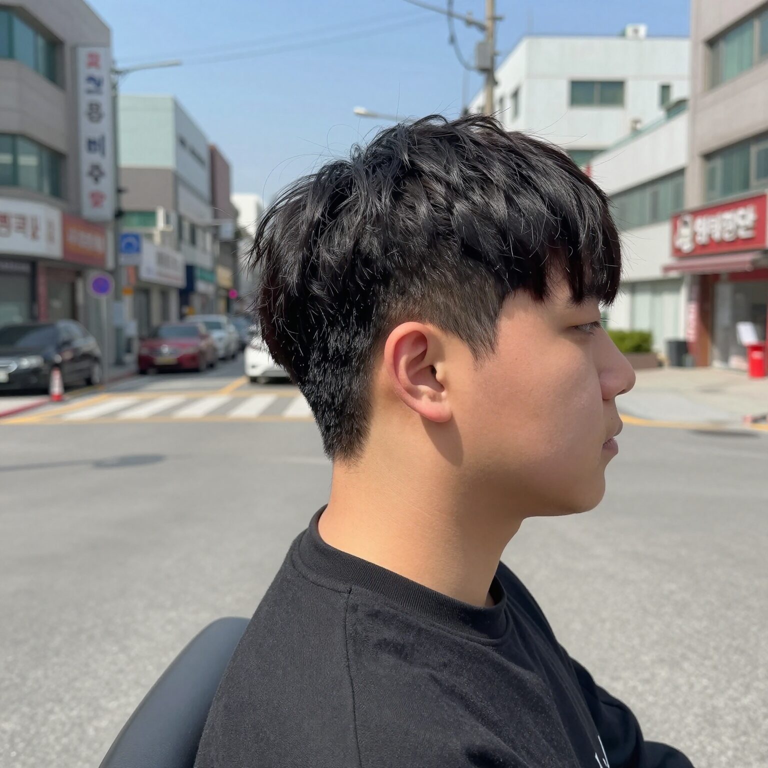 남자 보드숏 스타일링 실제 착용 모습