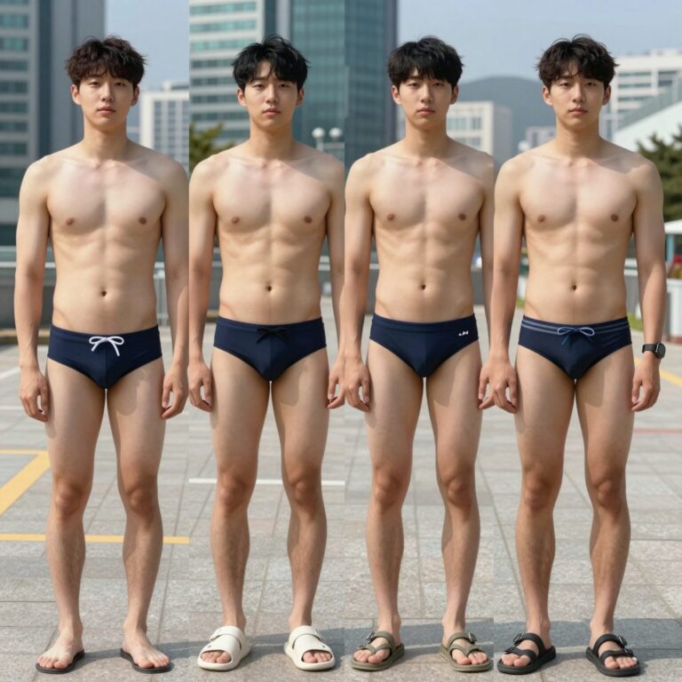 남자 수영바지 다양한 스타일 비교